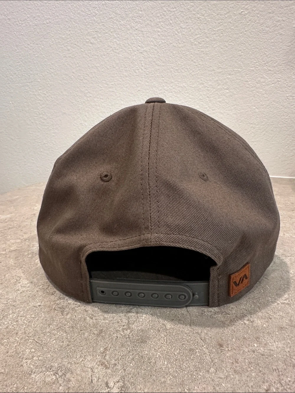 RVCA Brown Hex Patch Snapback Cap